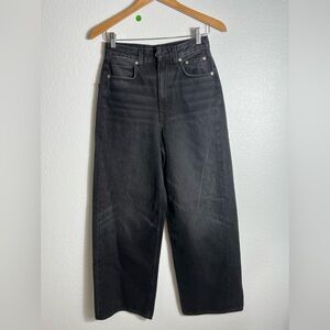 NWOT Studio r330 baggy wide leg black jeans 24‎